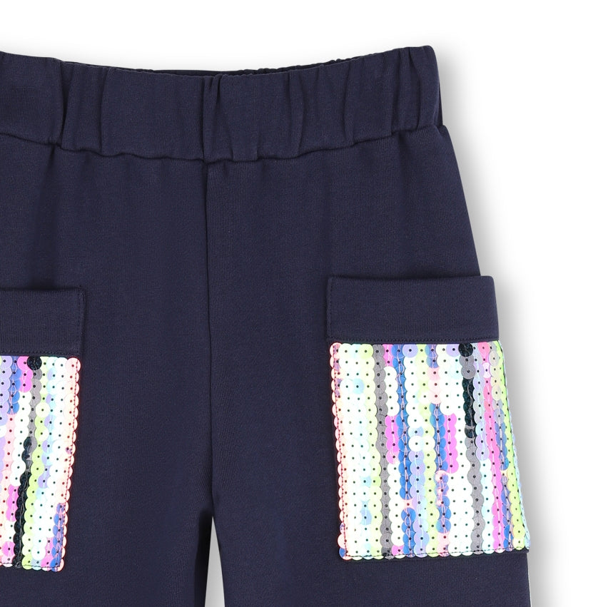 Girls Fleece Jogging pants with Sequin Pocket