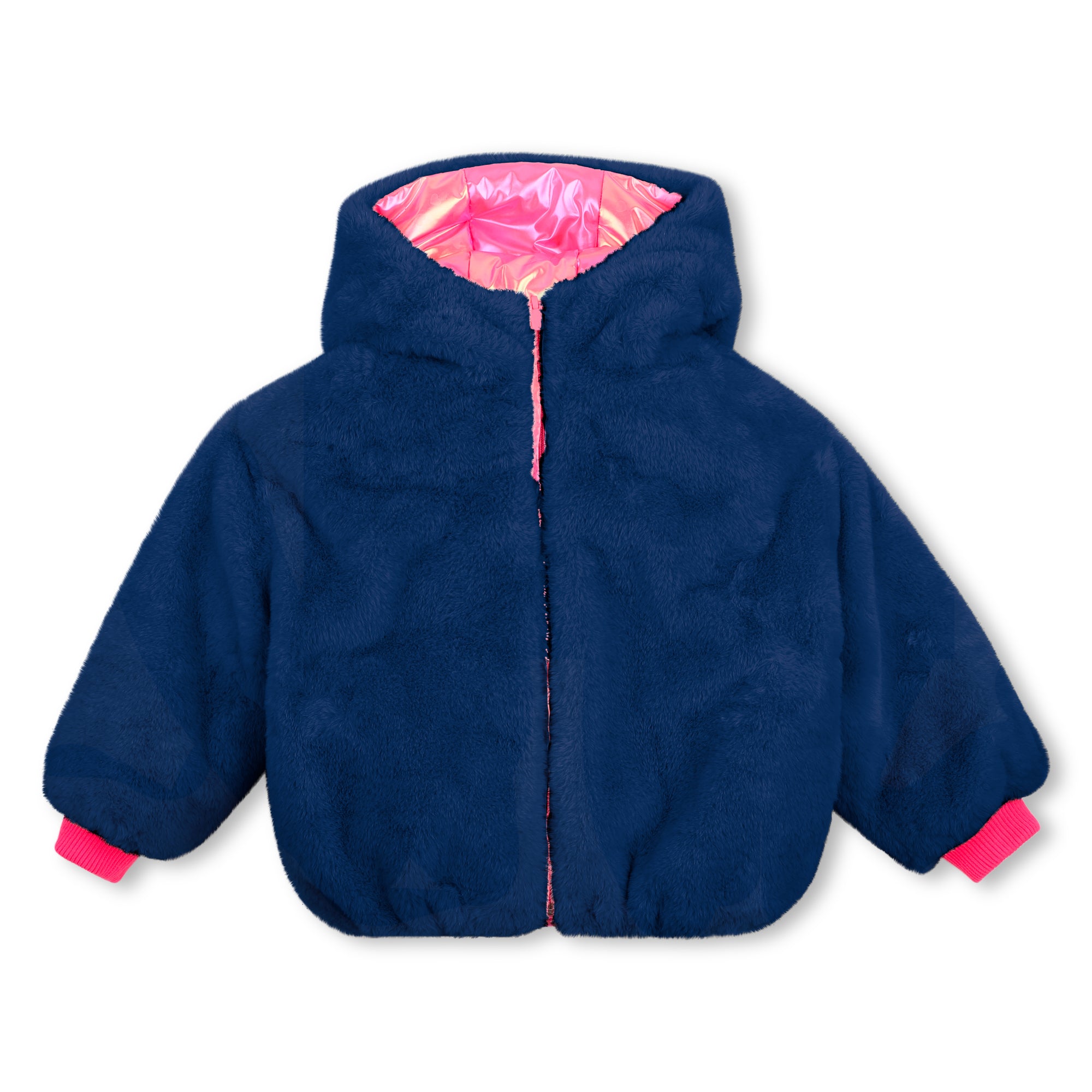 Girls Reversible Faux Fur Jacket