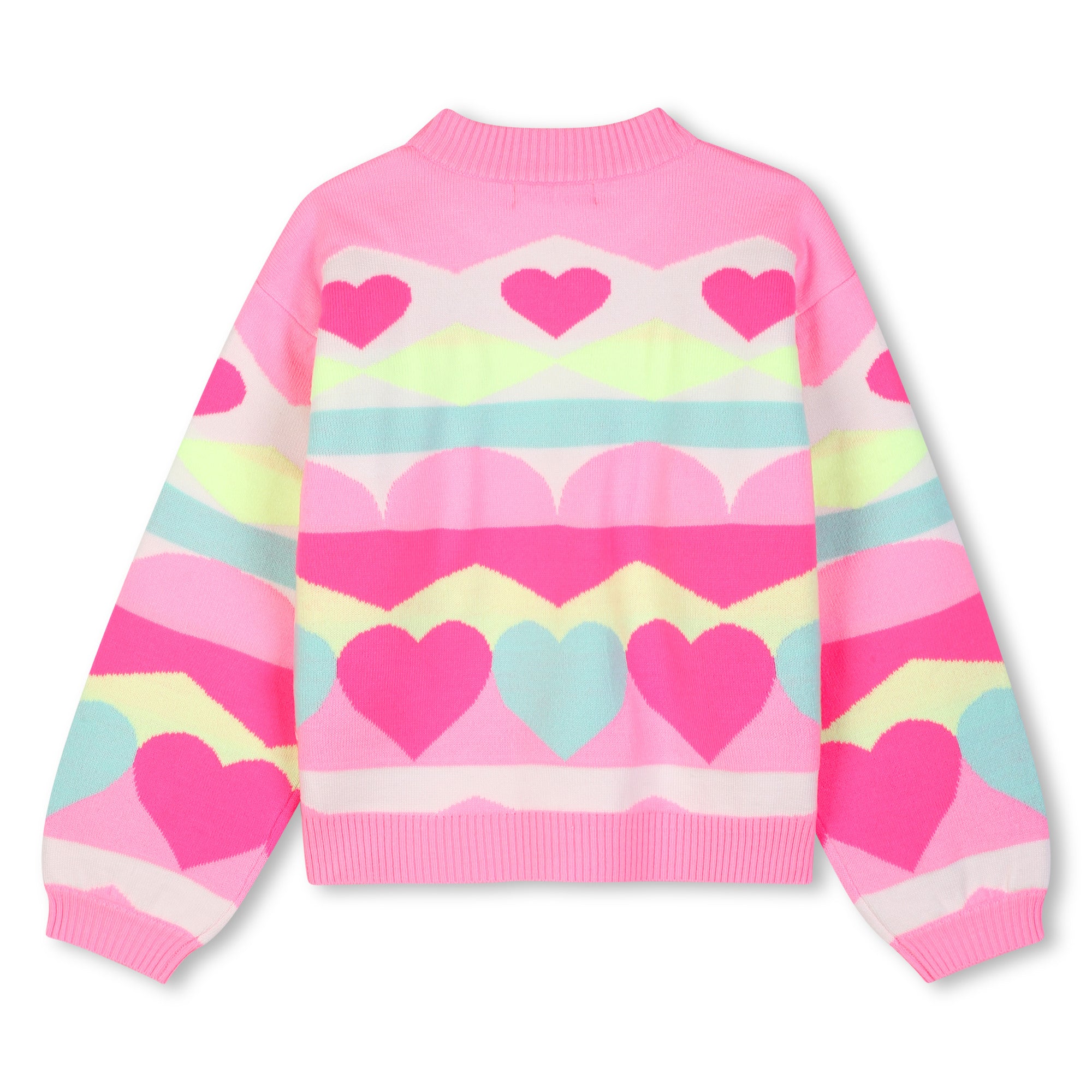 Girls Sweater with heart and Zig Zag Pattern