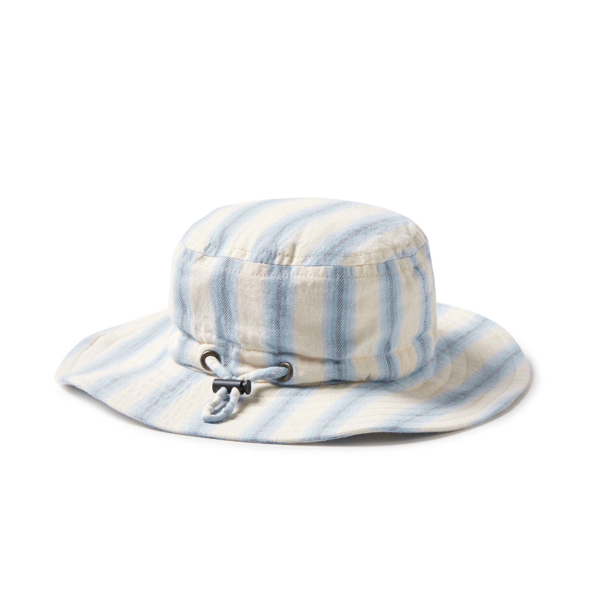 Deep Blue Stripe Organic Sun Hat