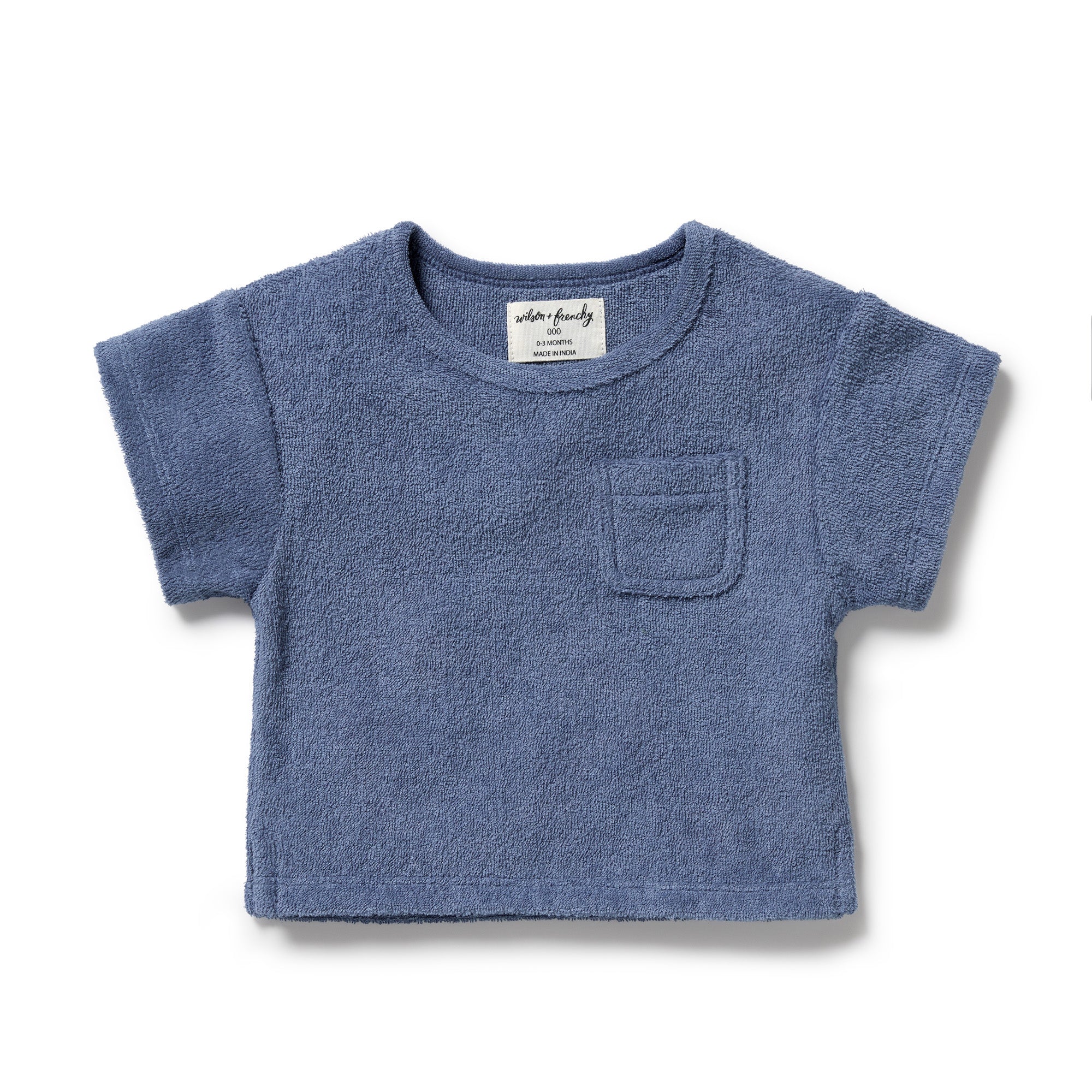 Deep Blue Organic Terry Tee