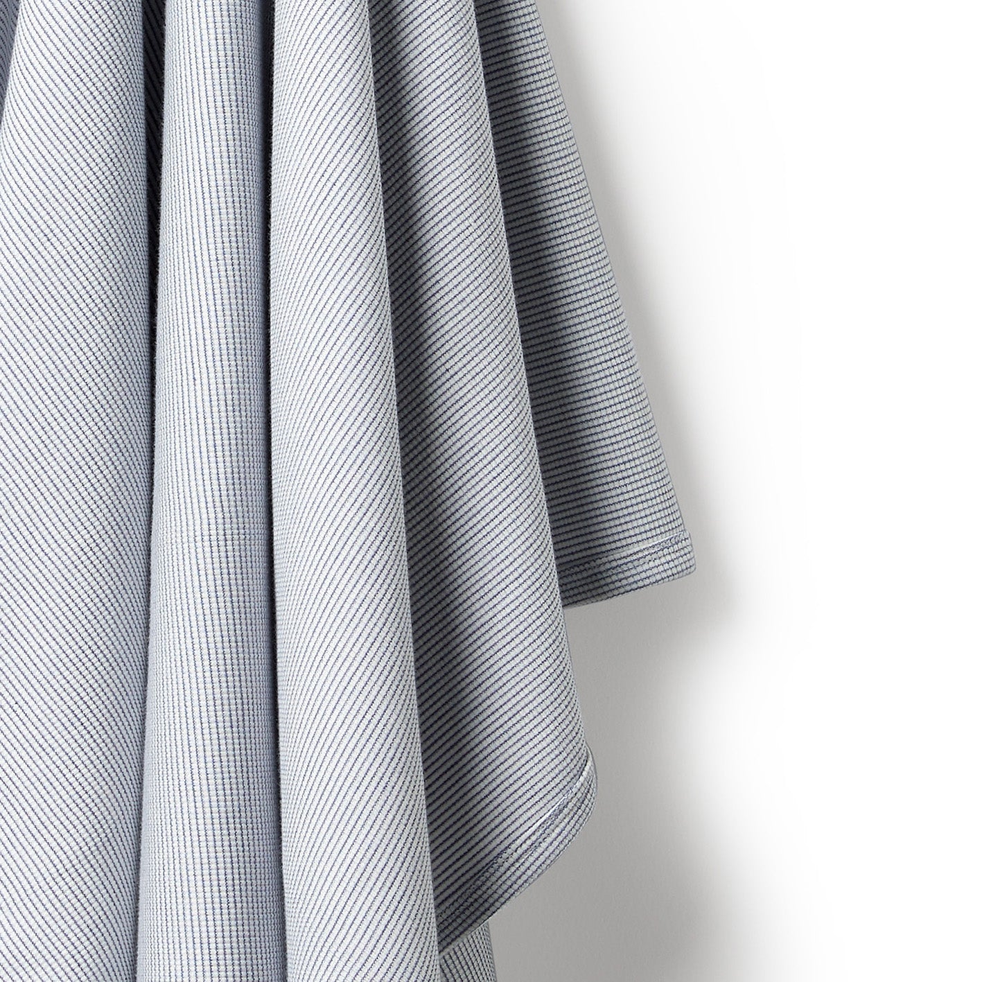 Organic Stripe Rib Bunny Rug-Raindrop