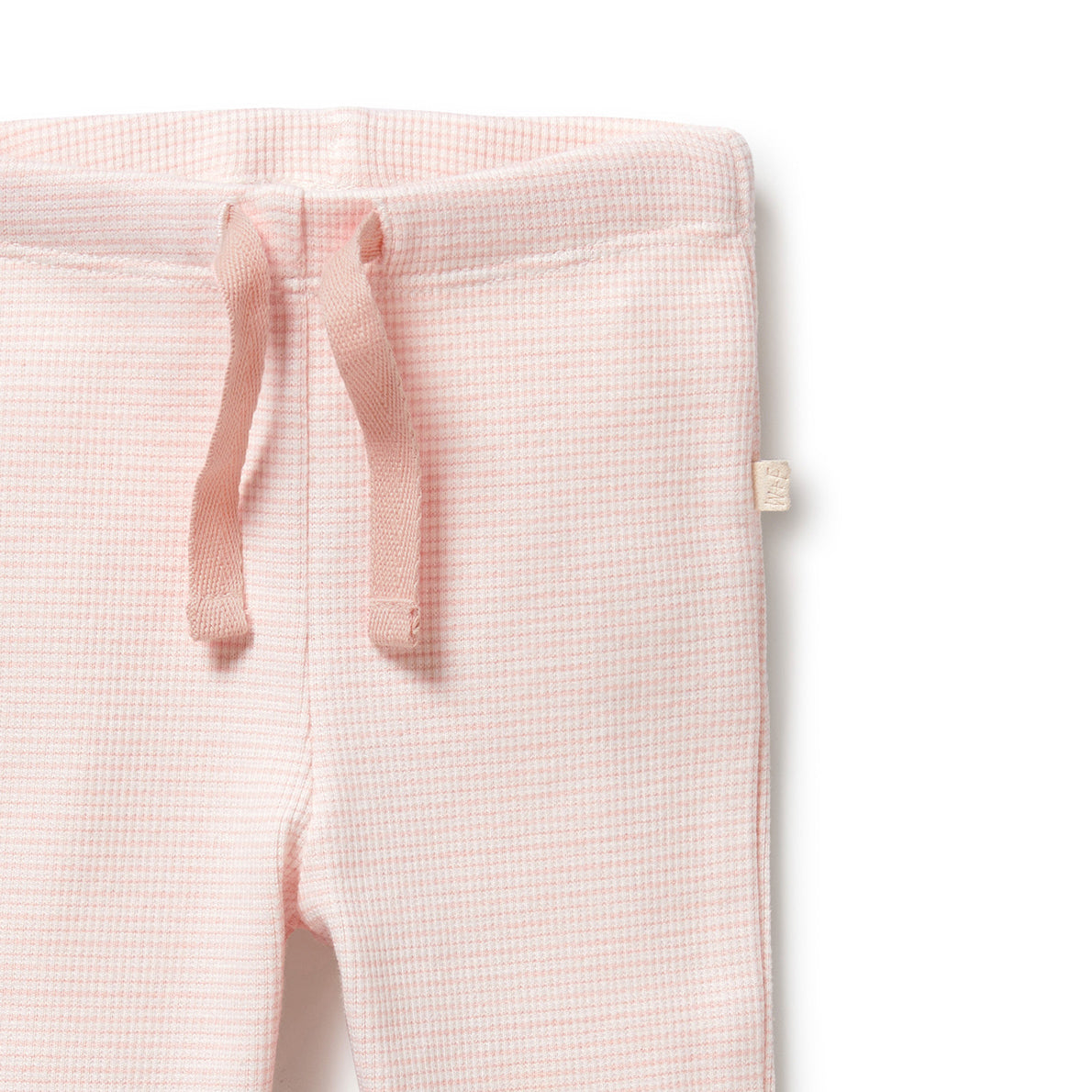 Organic Stripe Rib Legging - Cantaloupe