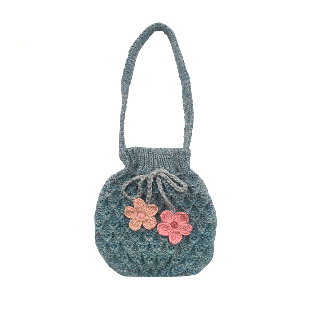 Crotchet Purse Dusty Blue