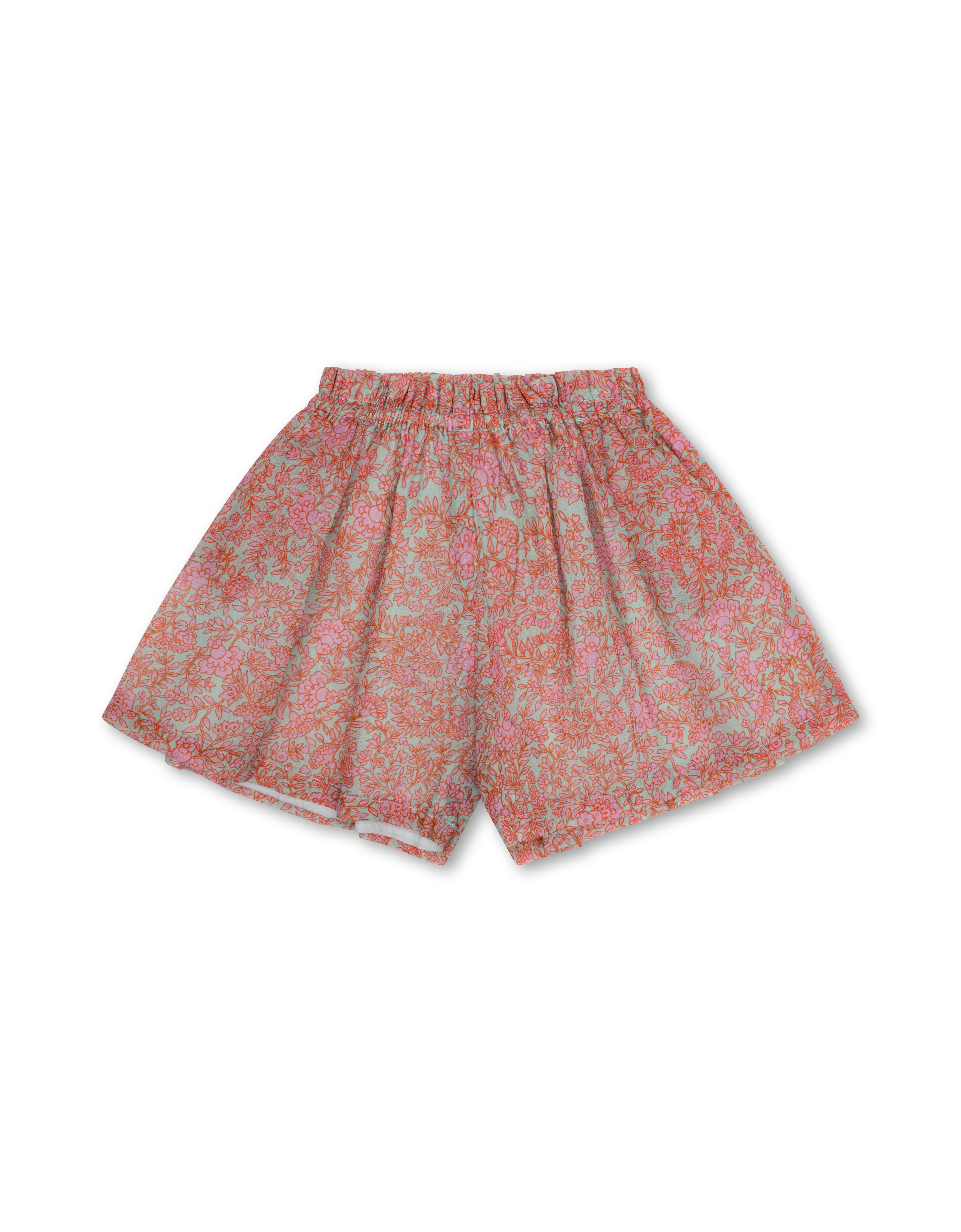 Bazar Ruffle Short Sleeve Blouse with All Over Floral