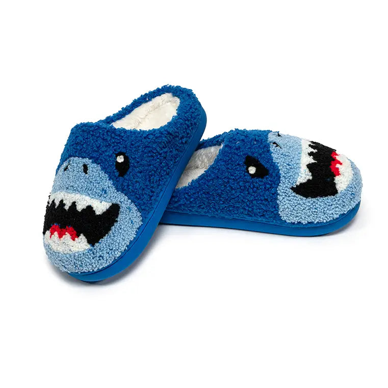 Kids Shark Slippers Blue