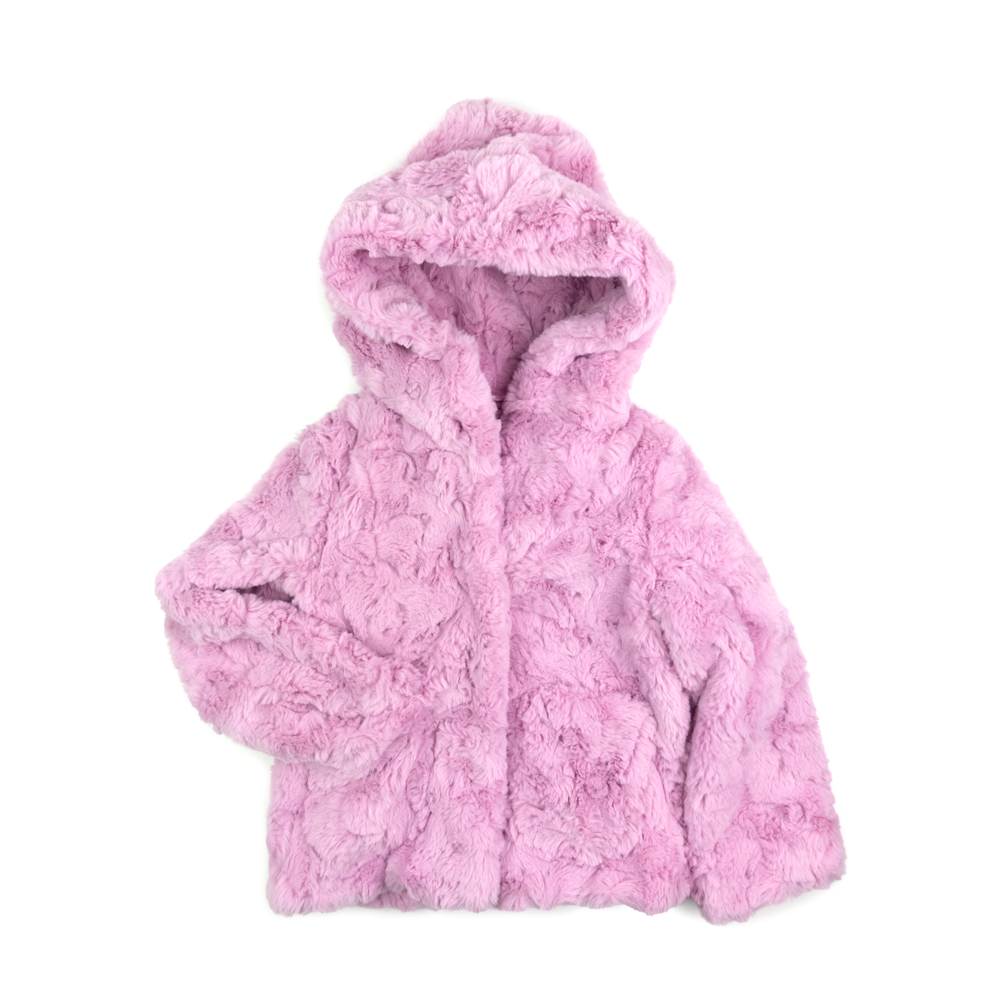 Cleo Faux Fur Coat Pink Mousse