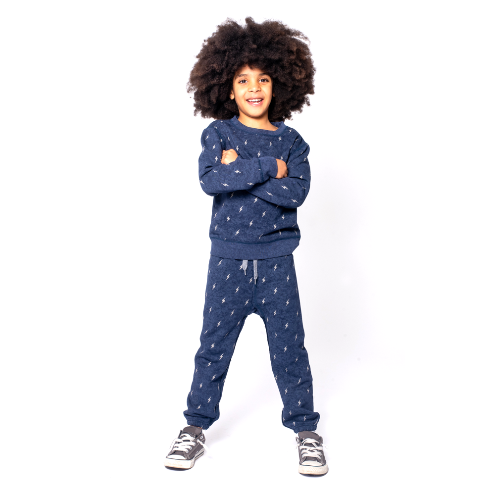 Revel Crewneck Washed Navy