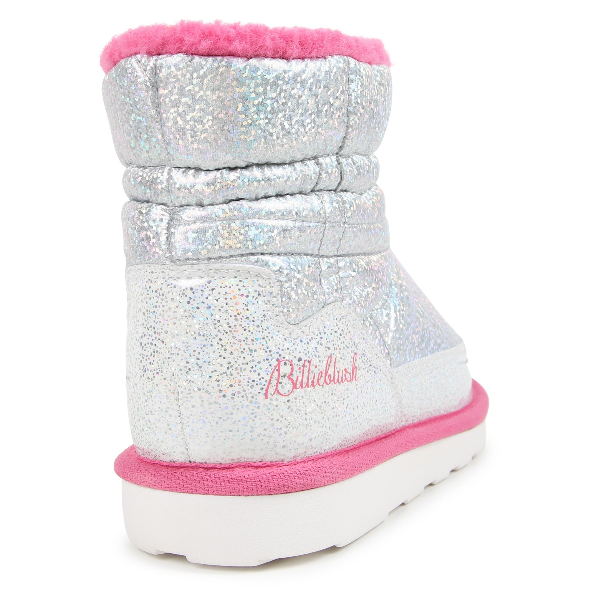 Iridescent Quilted Snow Boots