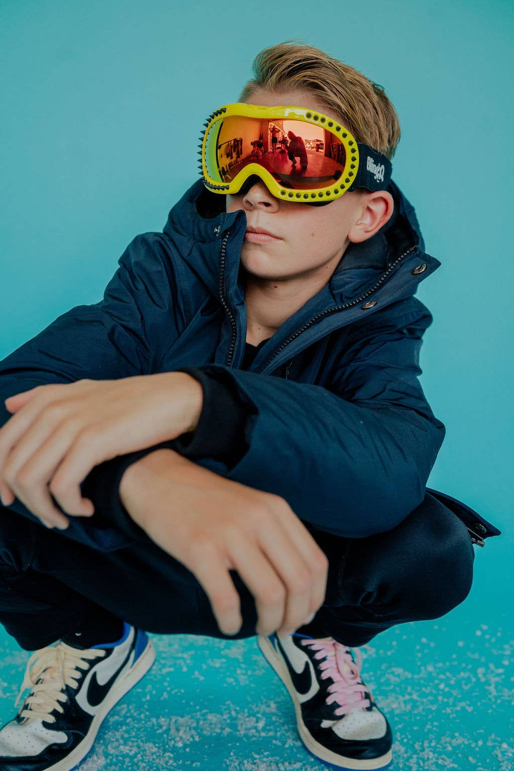 Bling2o - Lime Spike | Kids Winter Ski Snow Goggle