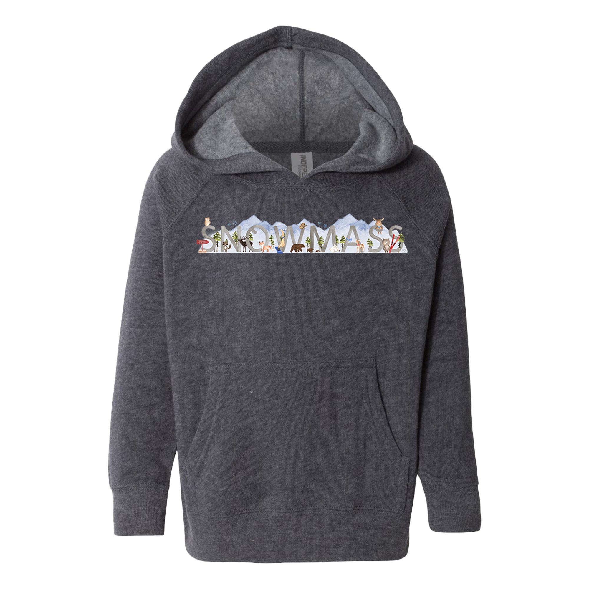 Snowmass Watercolor Hoodie Grey