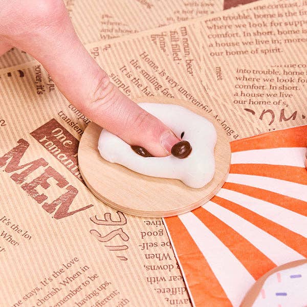 Showcase - SqueezeSquad Taba Deluxe Premium Silicone Squishy Fidget Toy - Cloud Dumpling