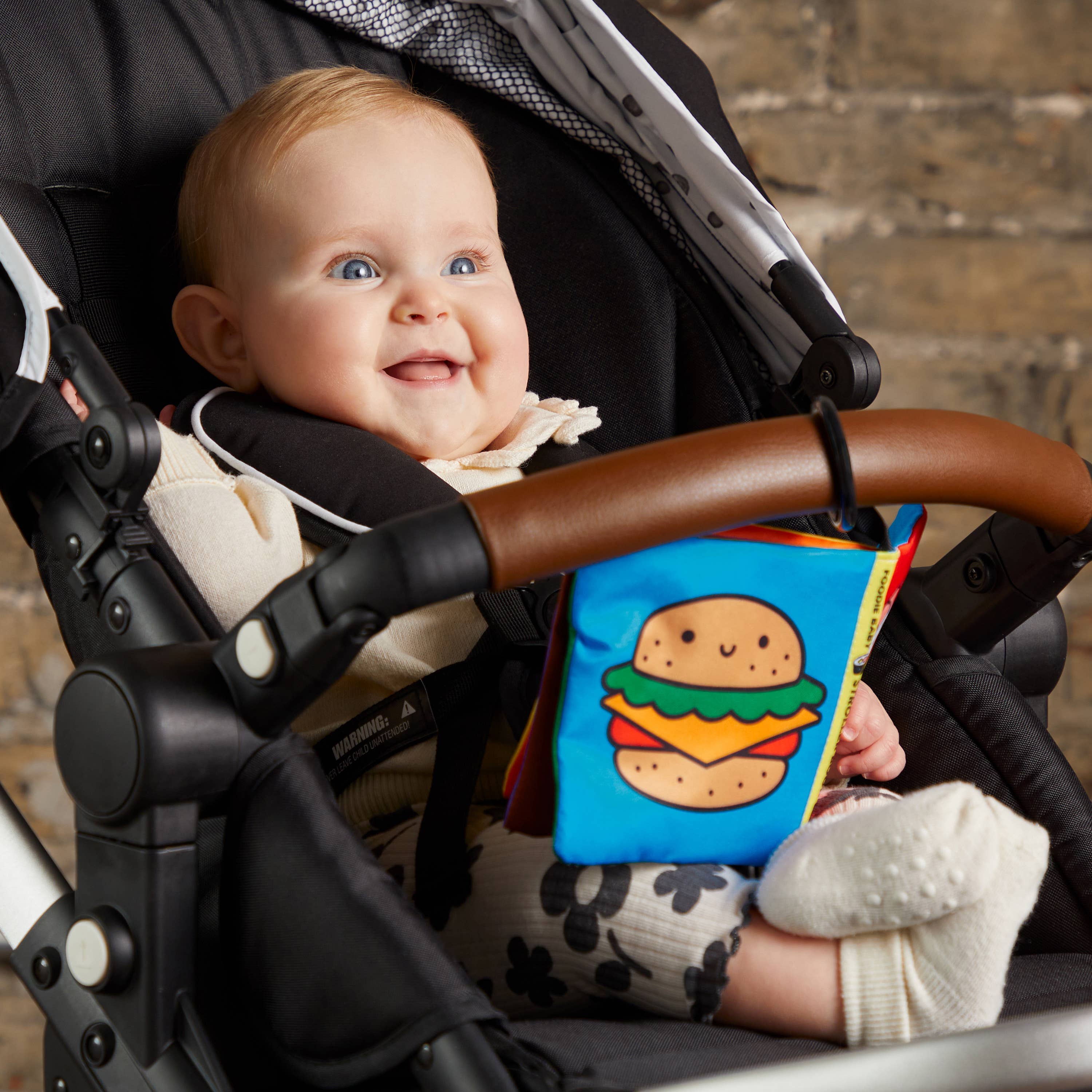 Chronicle Books - Foodie Baby Crinkle Fabric Stroller Book