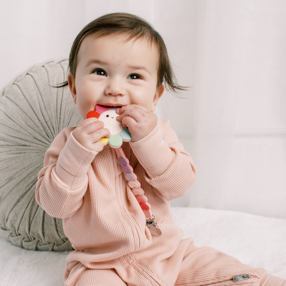 Teether Set Daisy Rainbow
