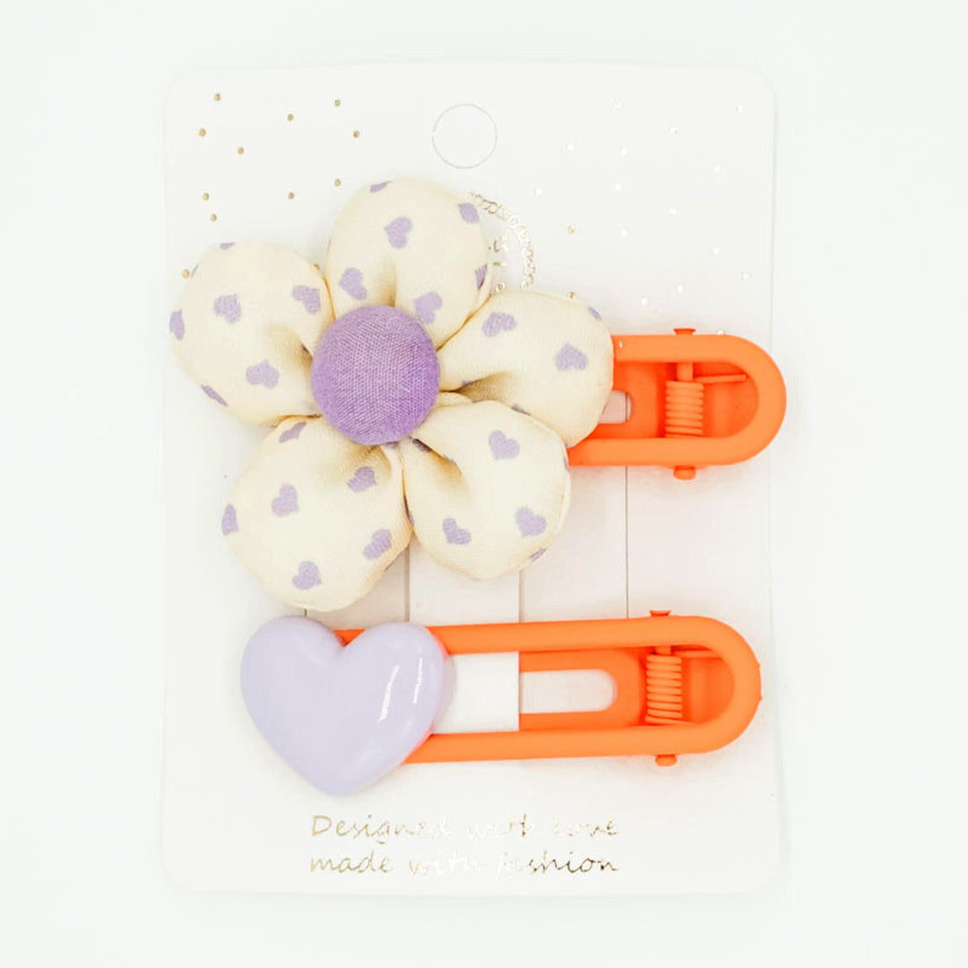 Puffy Heart Clip Set