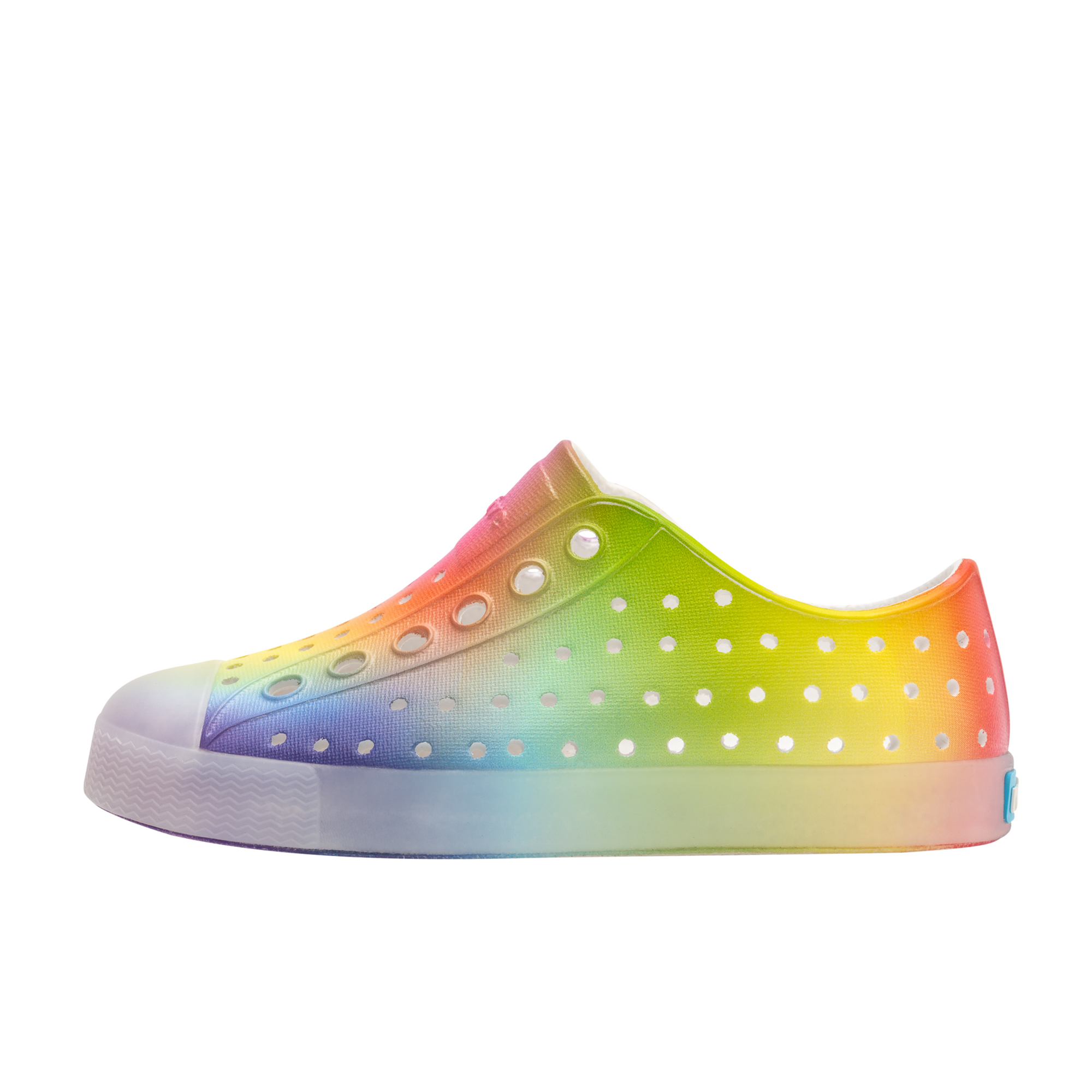 Jefferson Print Shell White/Translucent/ Rainbow Blur