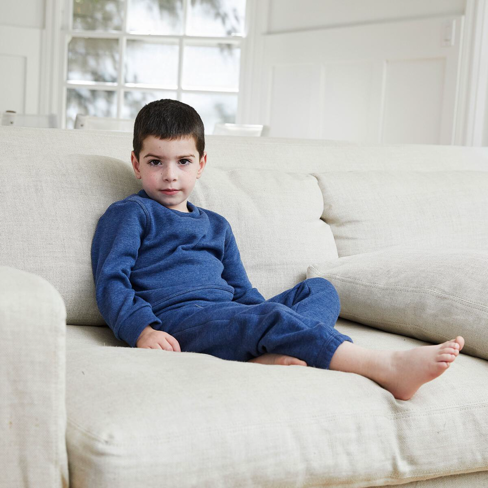 Toddler & Kid Eco Fleece Loungewear Sets Blue Fleece