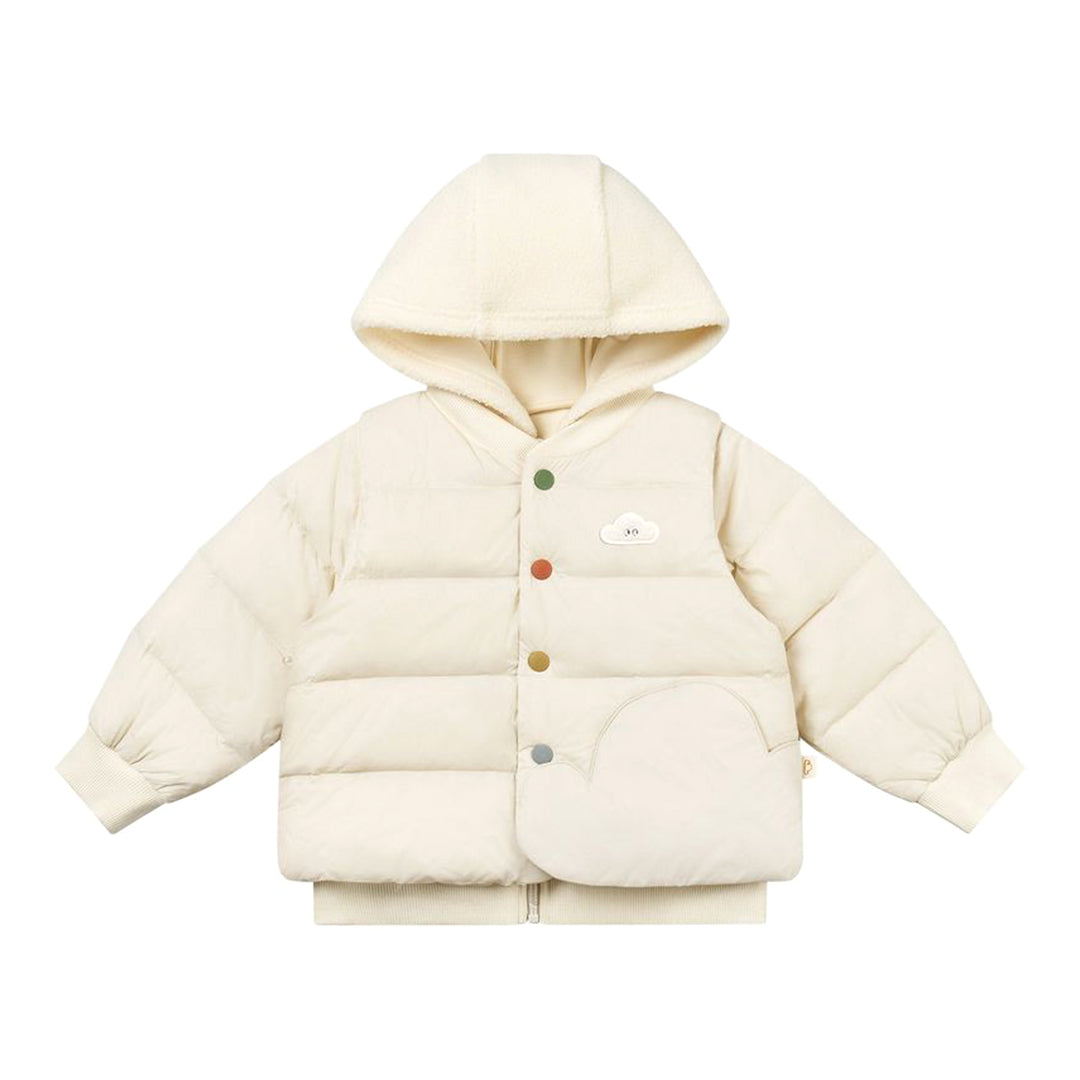 Down Fleece Jacket - Cloud