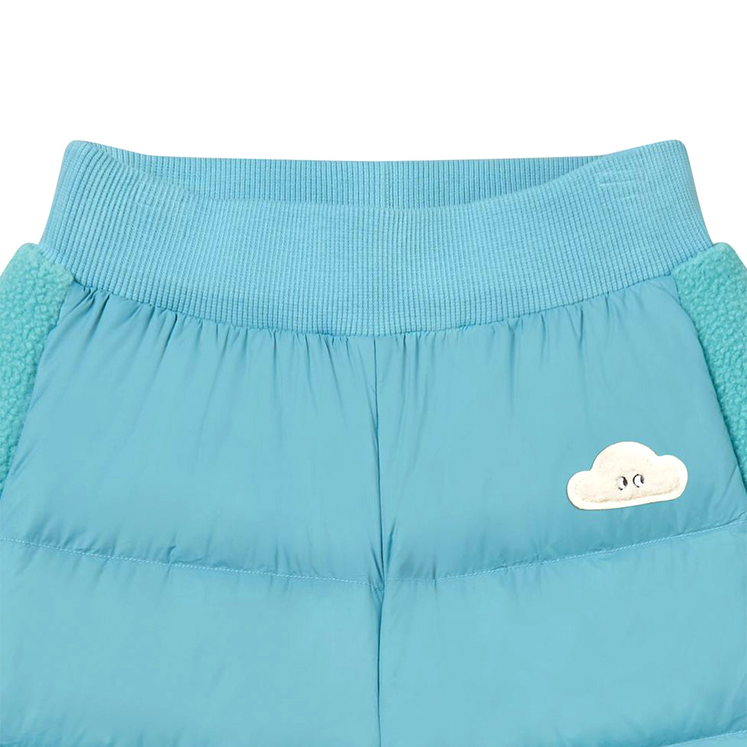 Down Fleece Pants- Dreamy Blue