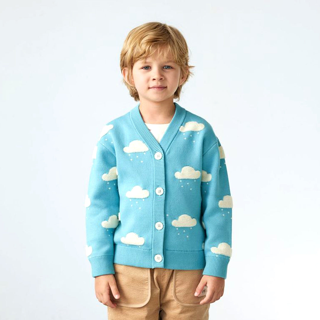 Knit Cardigan - Dreamy Blue Cloud