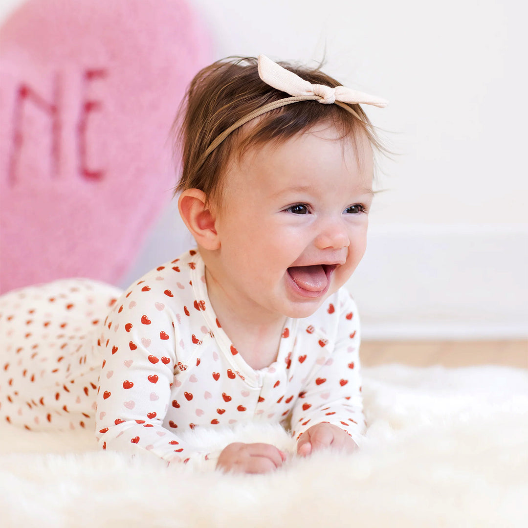 Bamboo Zip Footie Valentines