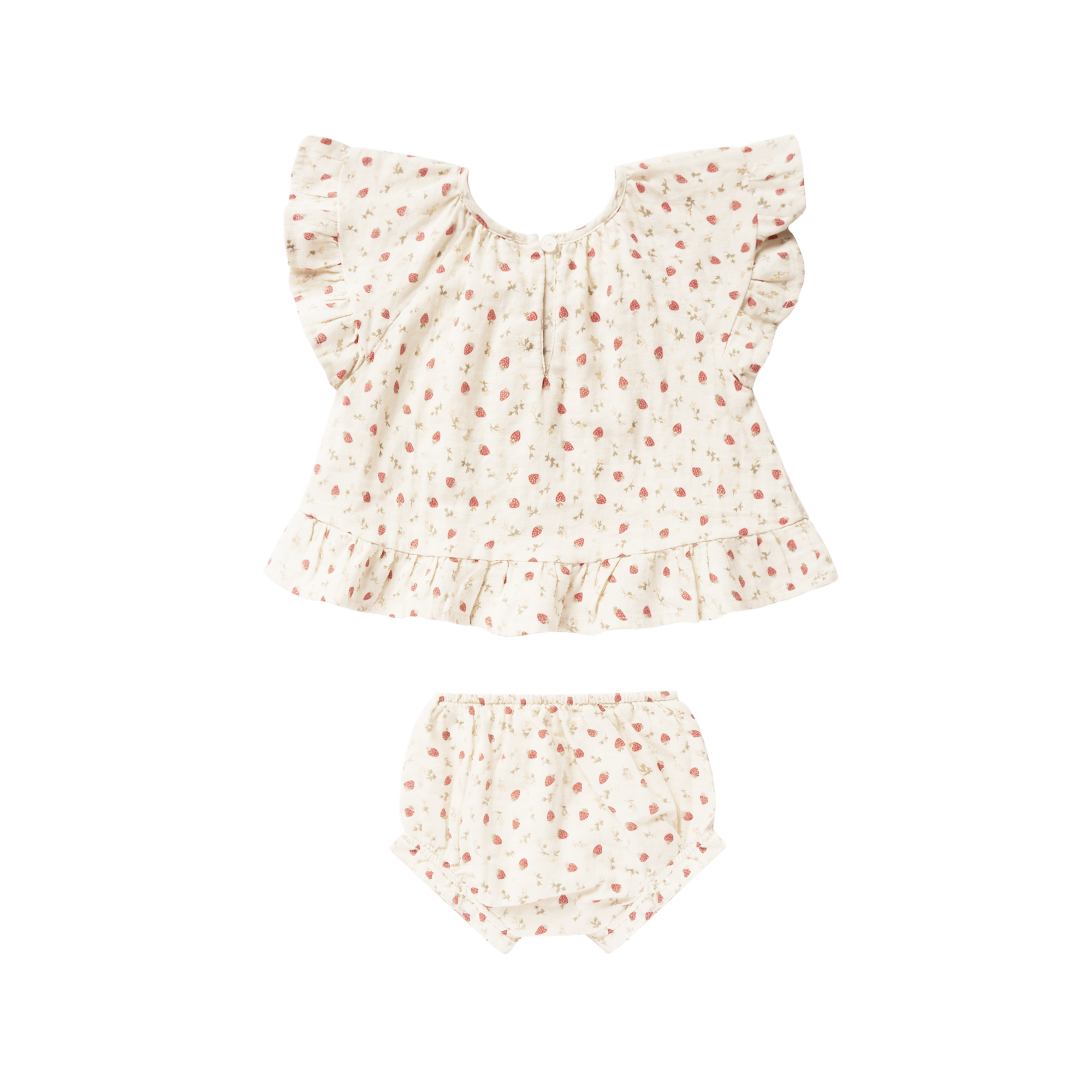 Butterfly Top and Bloomer Set Strawberry