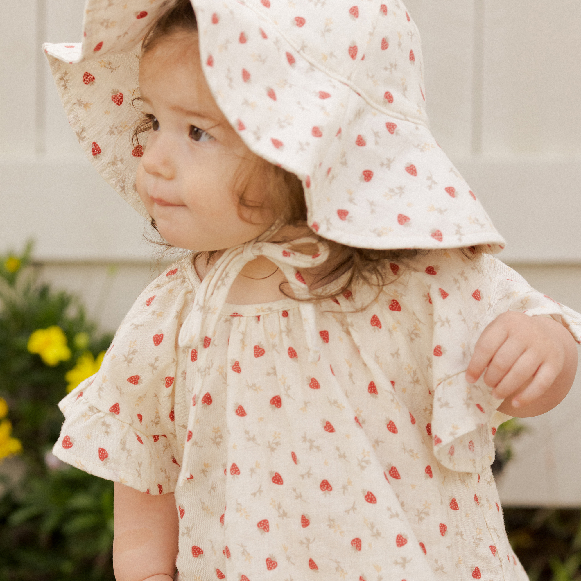 Butterfly Top and Bloomer Set Strawberry