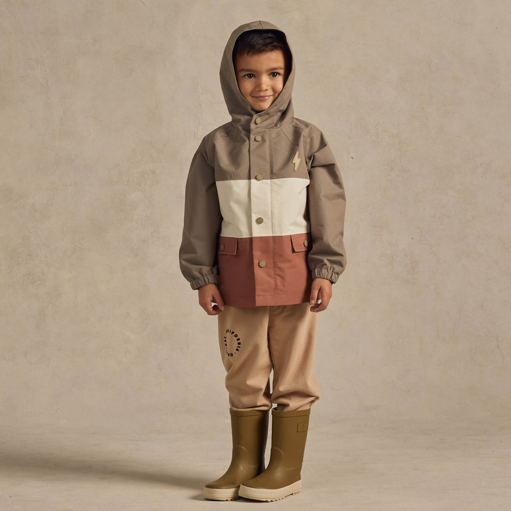 Rain Coat Color Block
