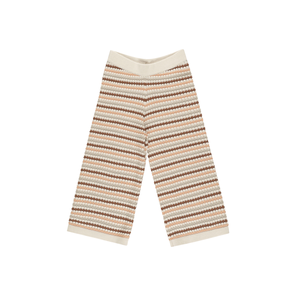 Boxy Crop Sweater Honeycomb Stripe