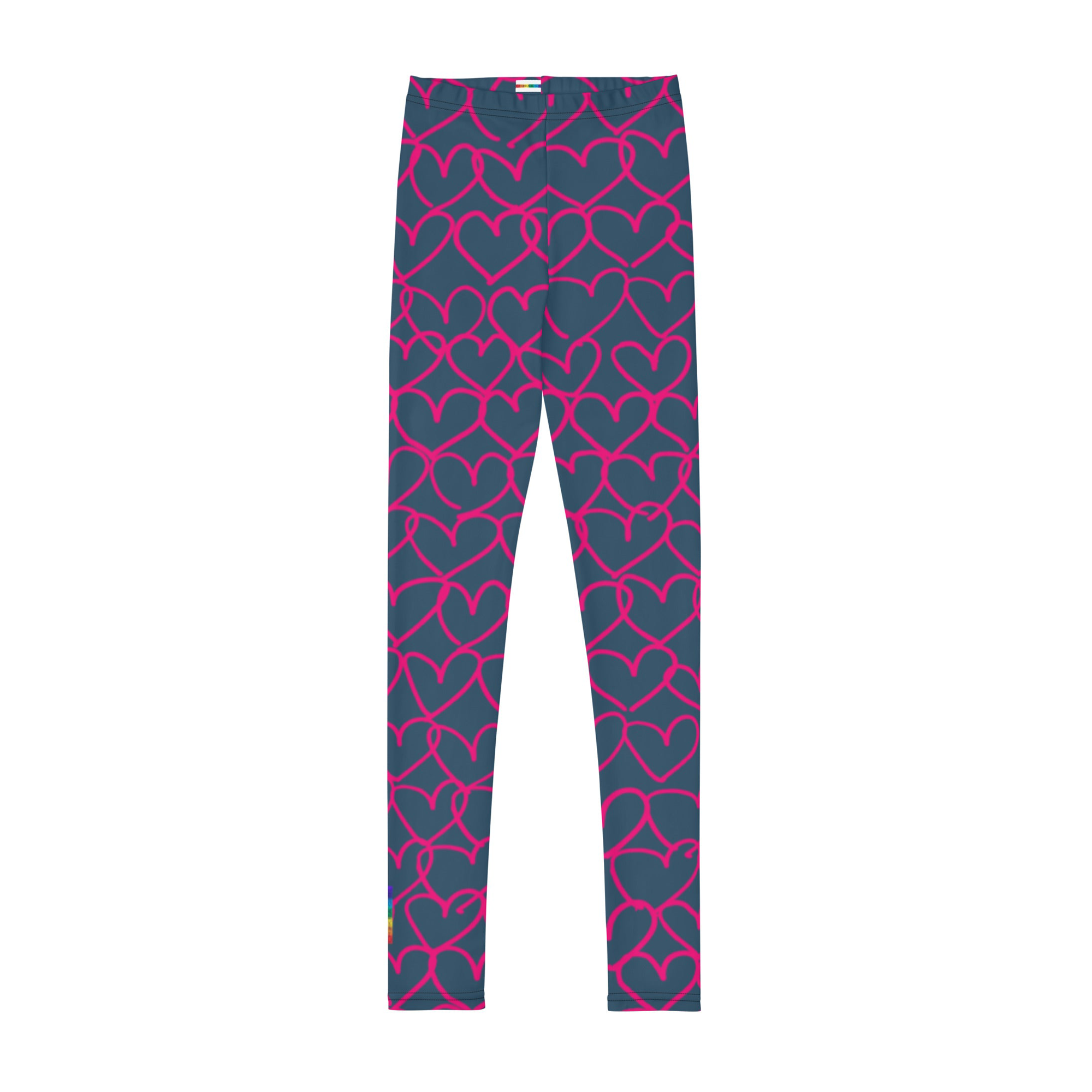 Grounded in Love Hearts Girls Leggings