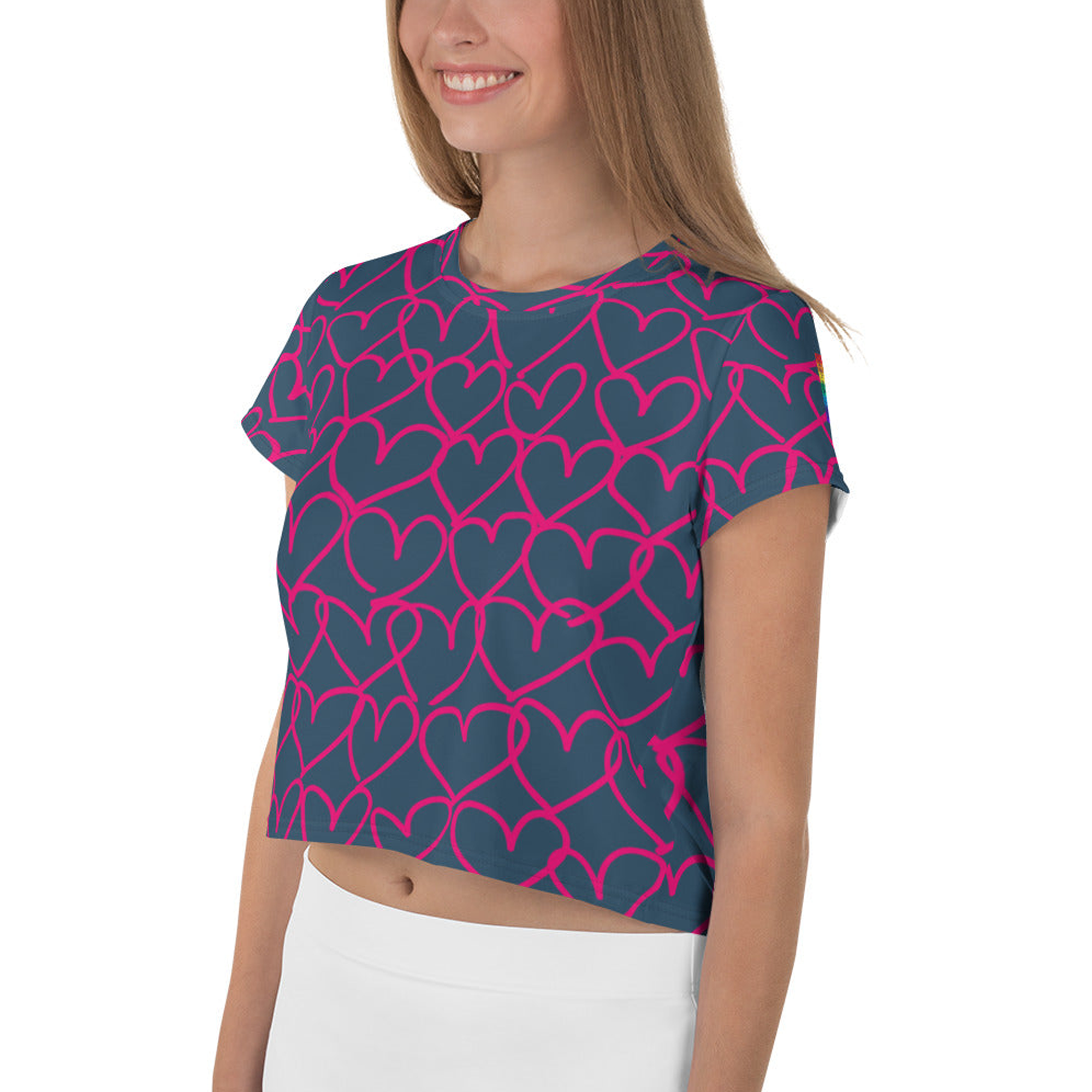 Grounded In Love Hearts Girl Tee