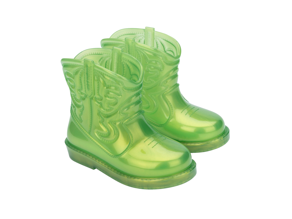 Mini Melissa Texas Boot Baby/ Pearly Green