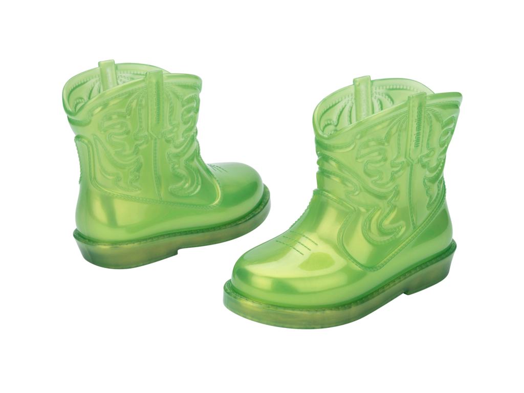 Mini Melissa Texas Boot Baby/ Pearly Green