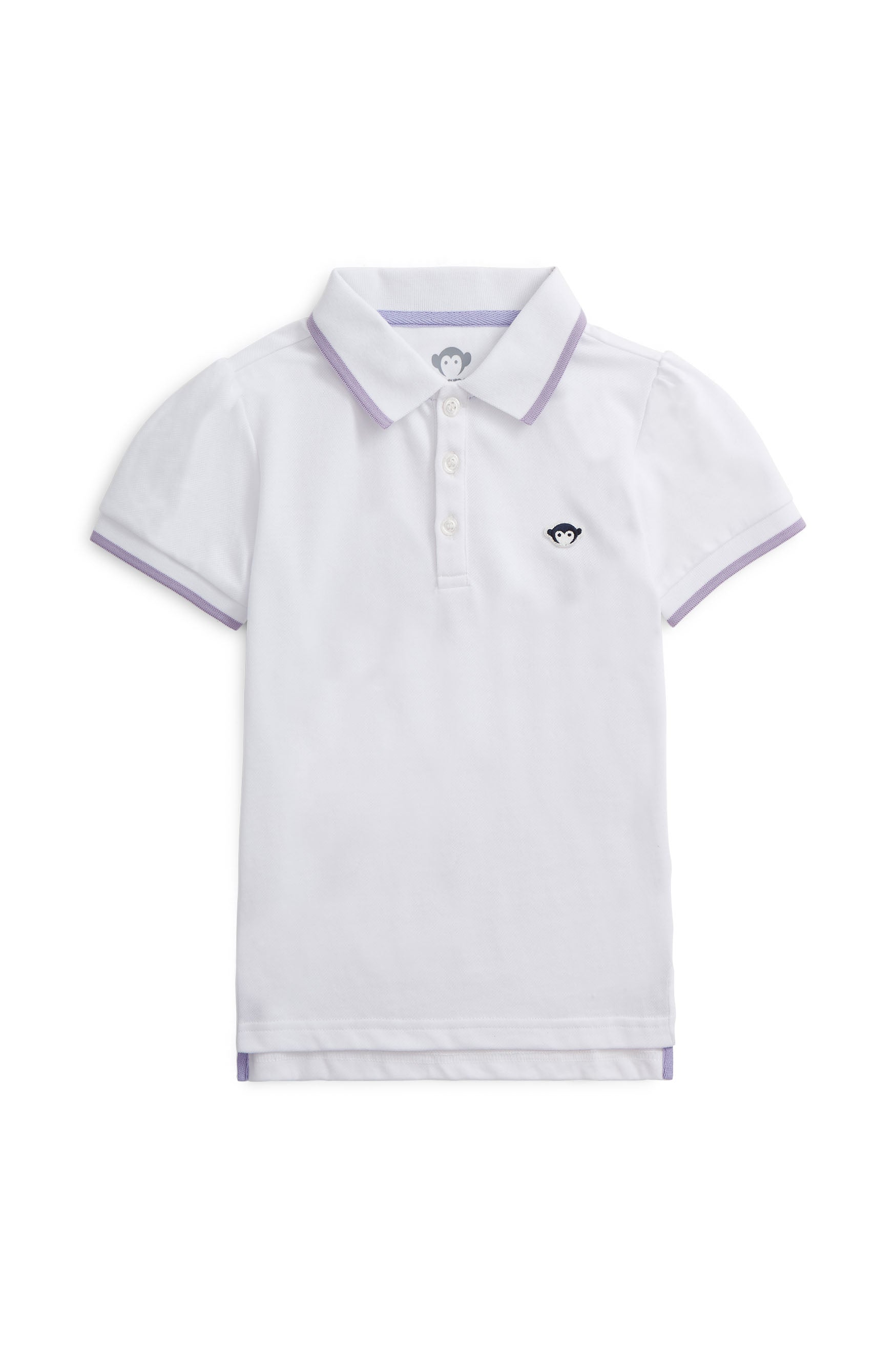 Puff Sleeve Polo White