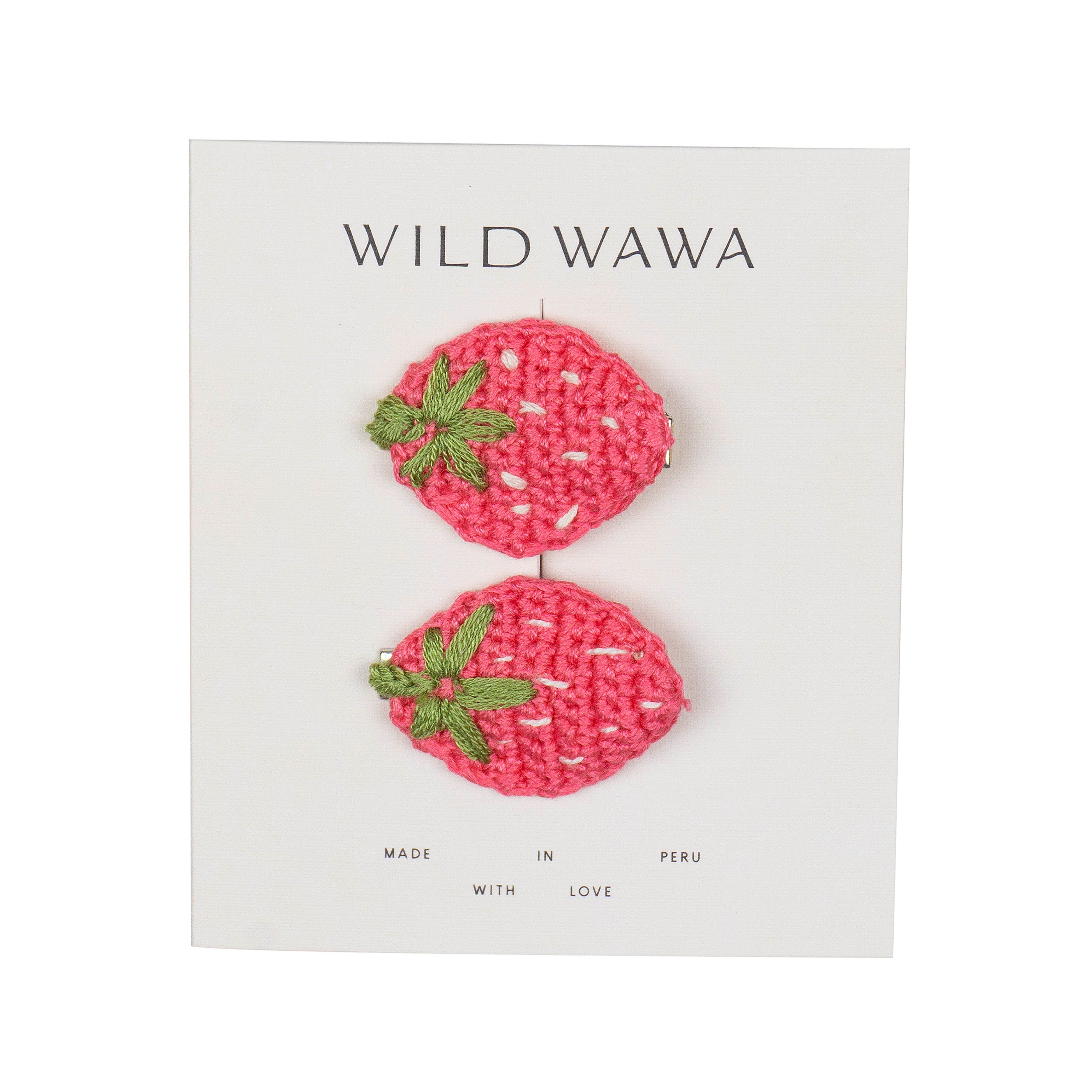 Crochet Clips Strawberry