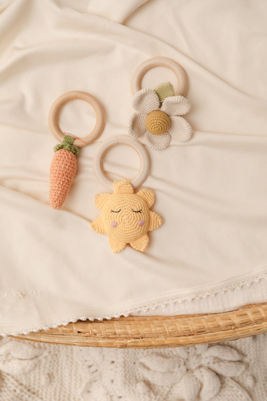 Crochet Rattle Flower