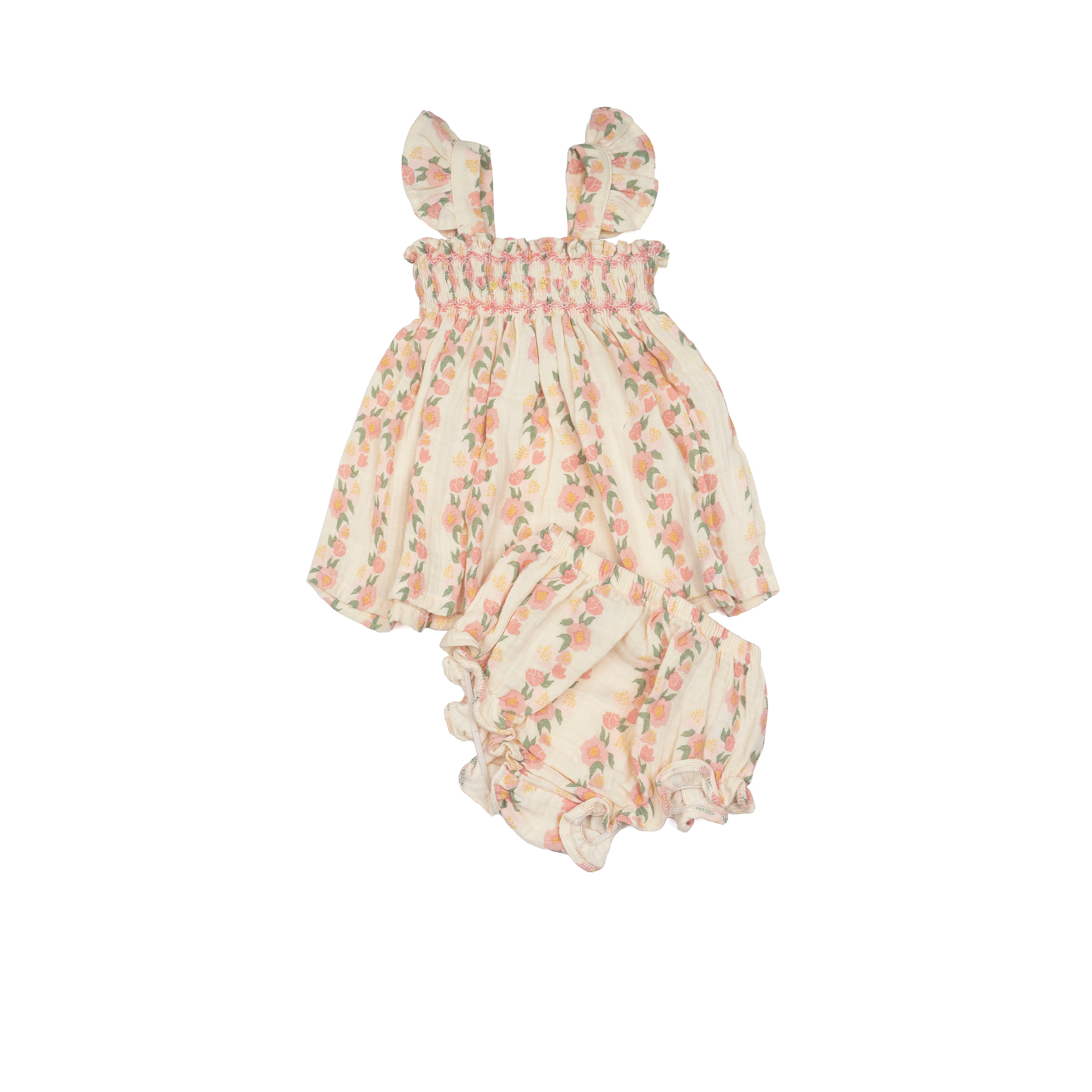 Embroidery Flutter Set Pink Rose Reverie