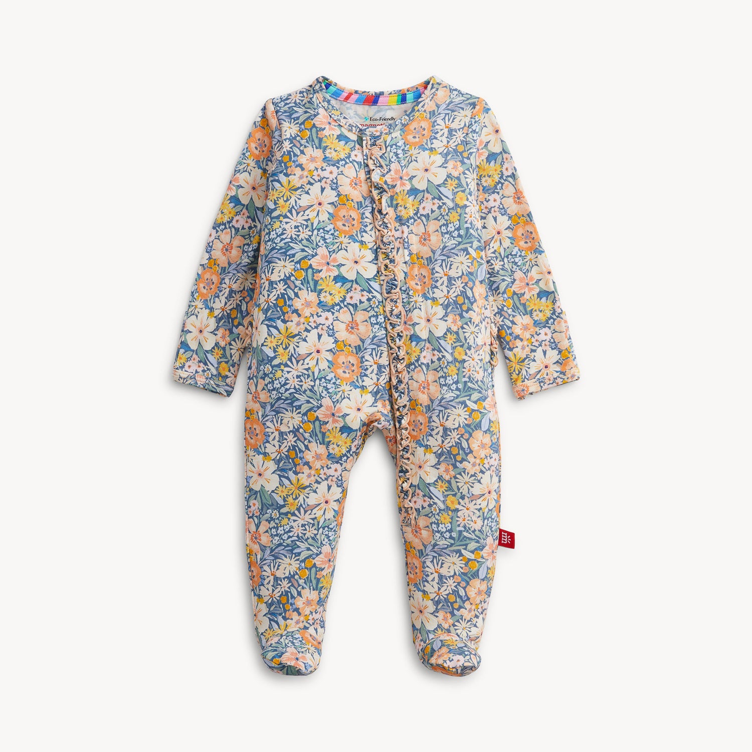 Flora Modal Magnetic Ruffle Footie