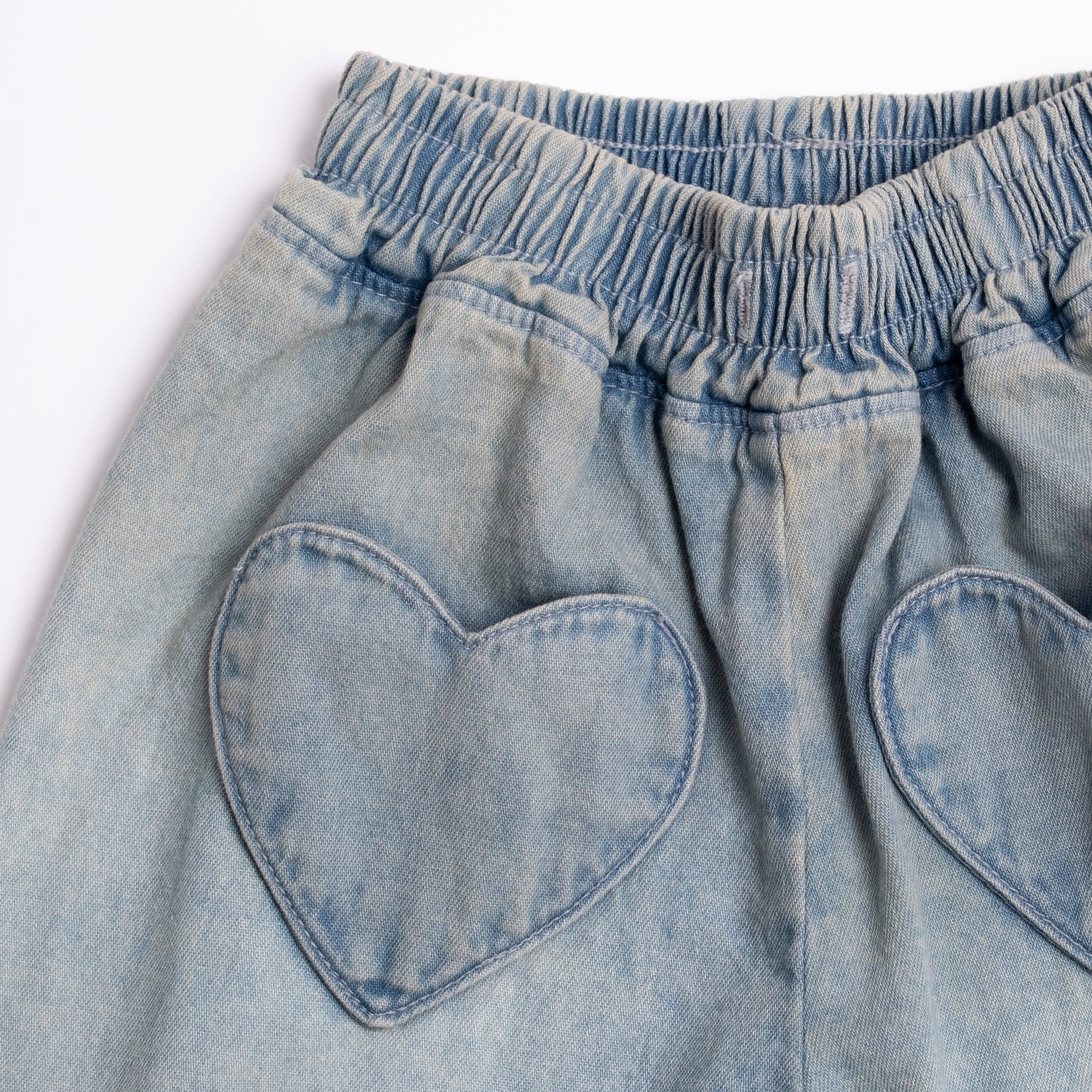 Heart Pocket Pant - Denim