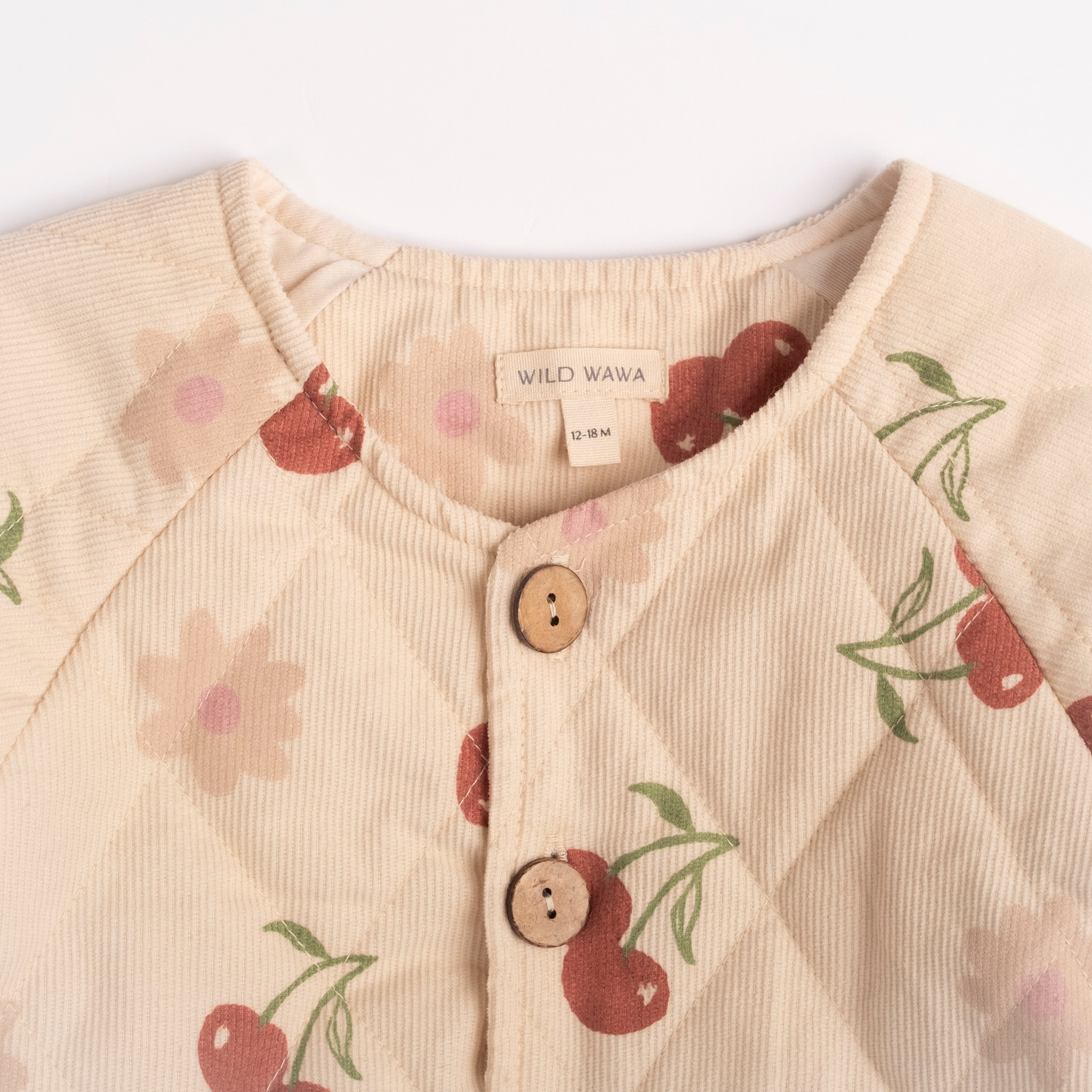 Quilted Jacket - Cherry Bloom