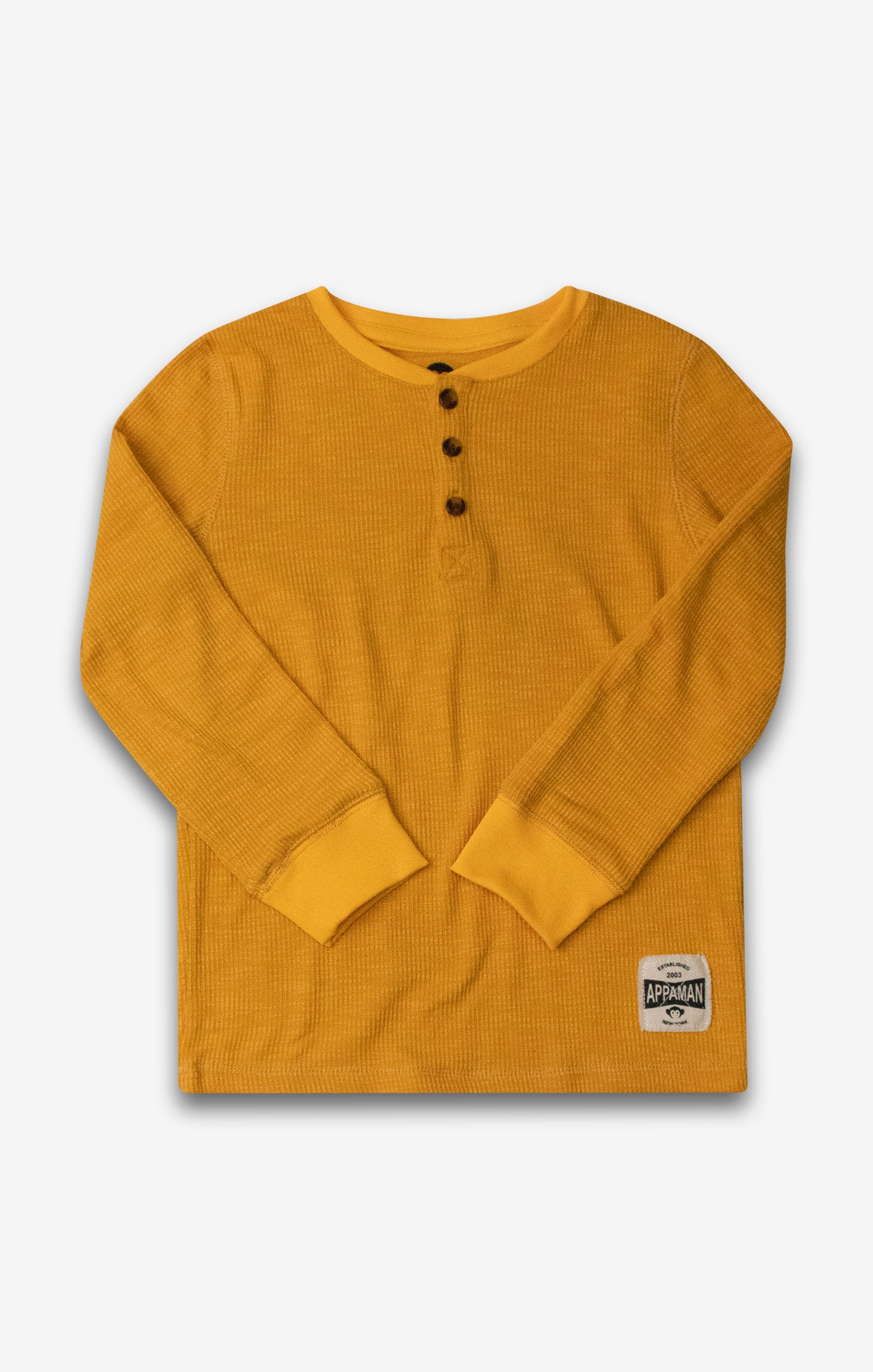 Craftsman Thermal Henley Mustard