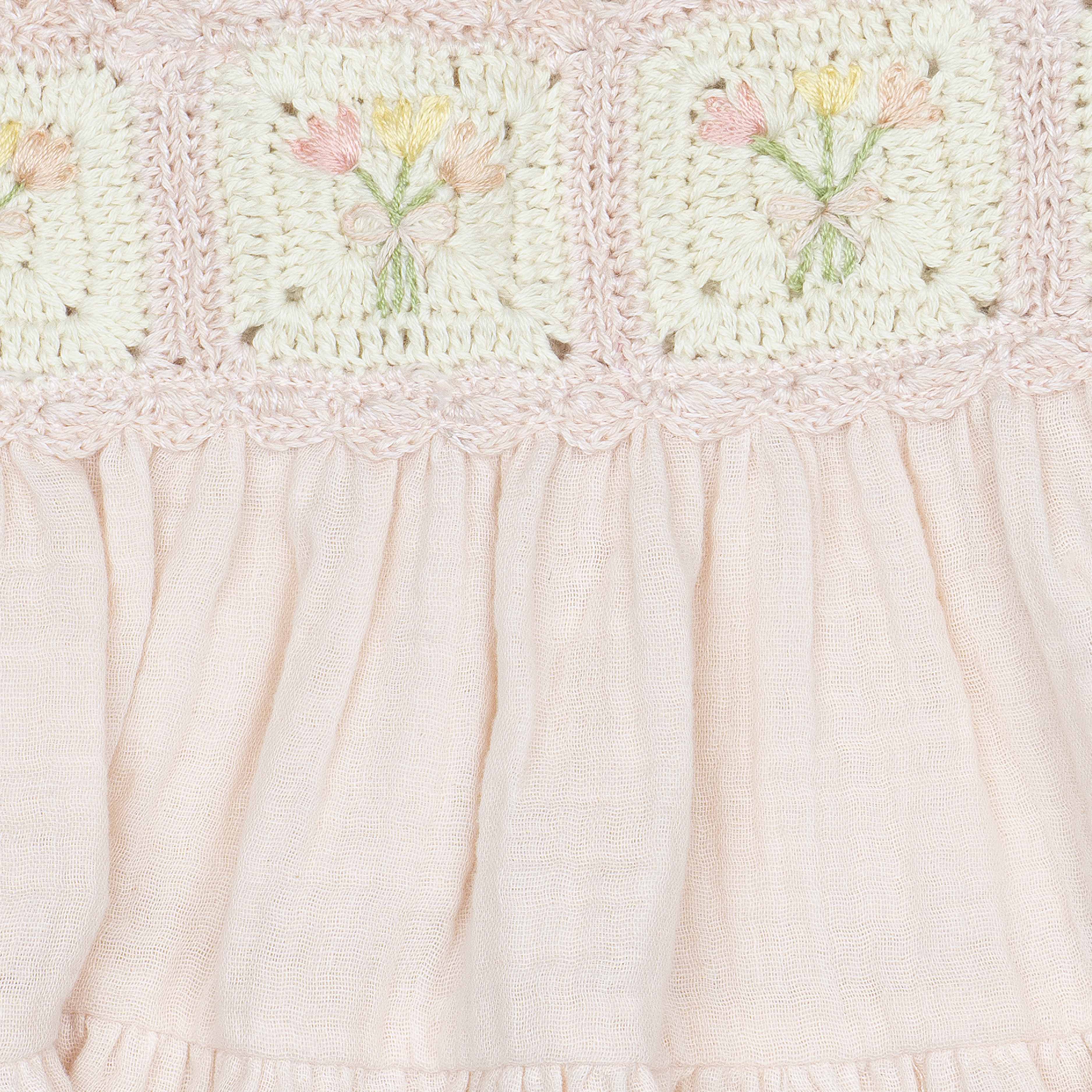 Crochet Dress Petal Bouquet