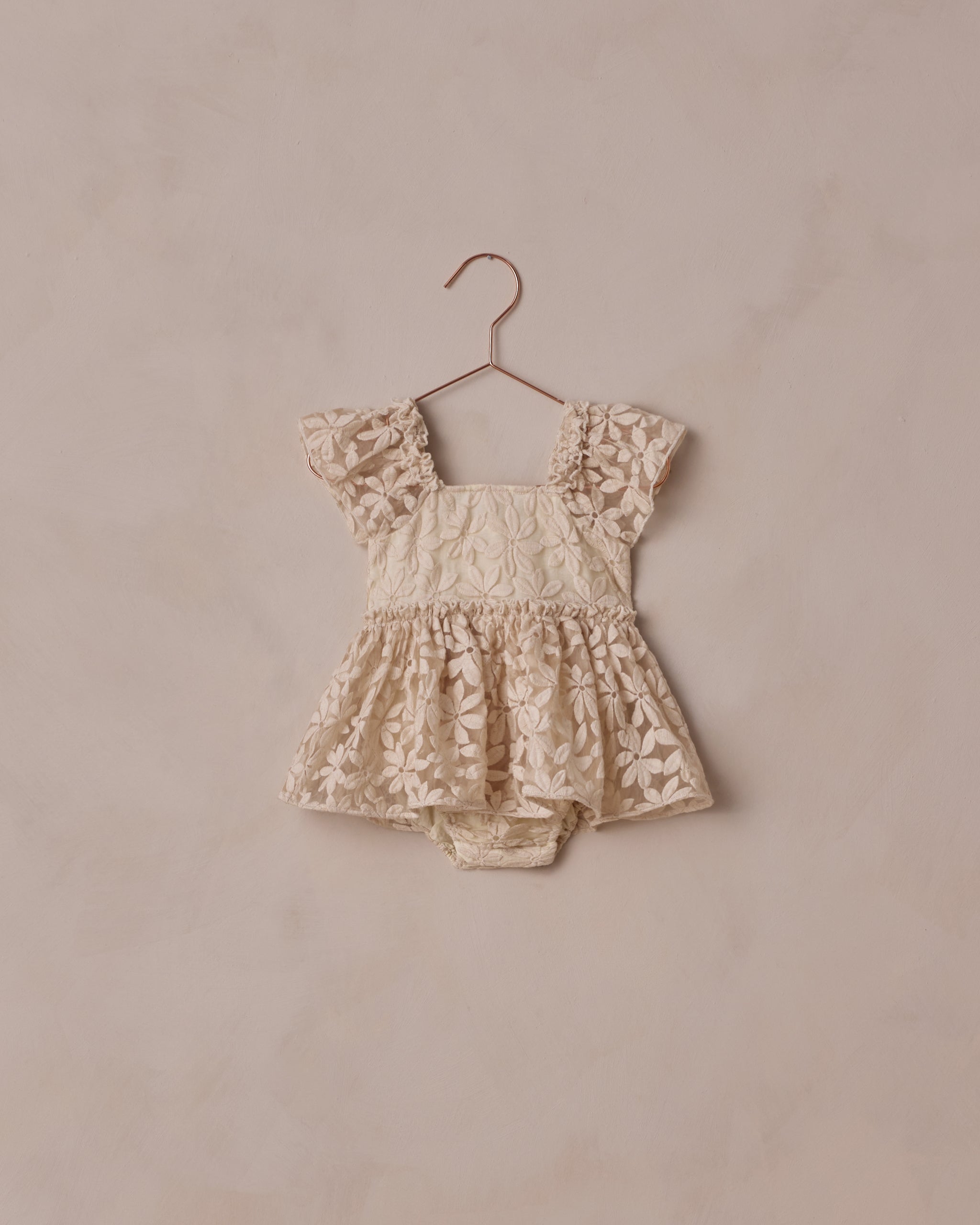 Margot Romper Embroidered Daisy