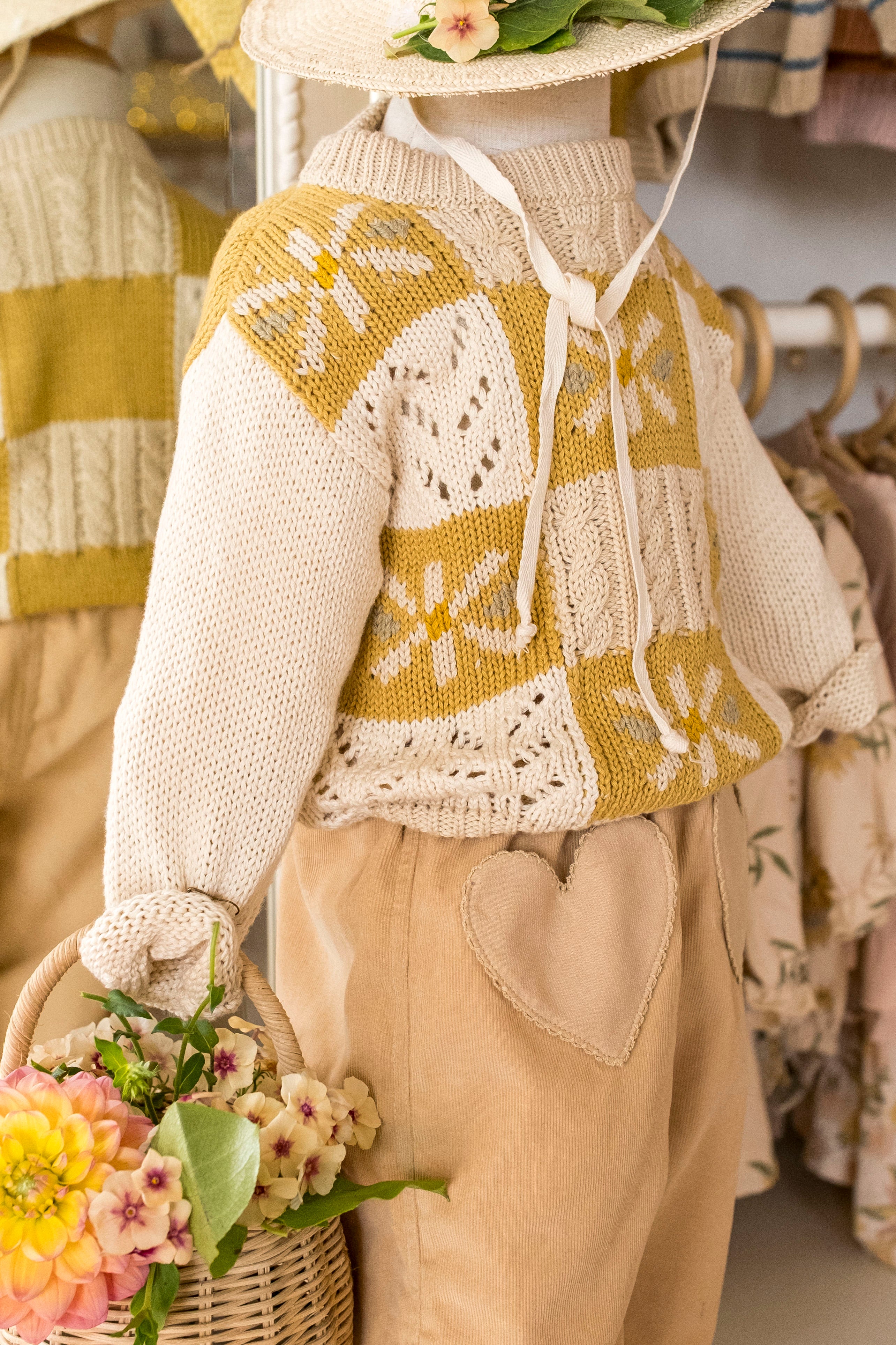 Heart Pocket Pants Sandstone