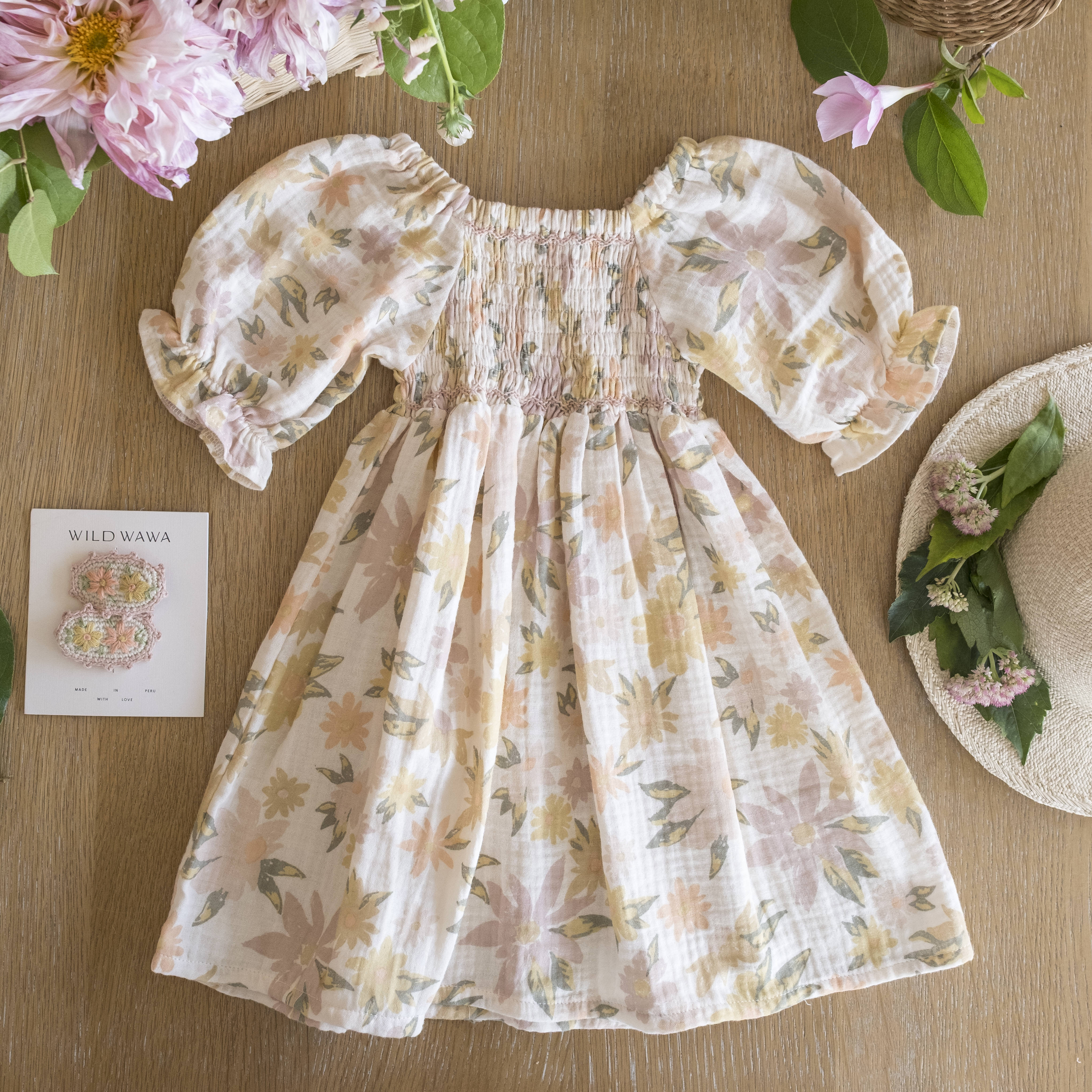 Ivy Dress Mauve Meadow