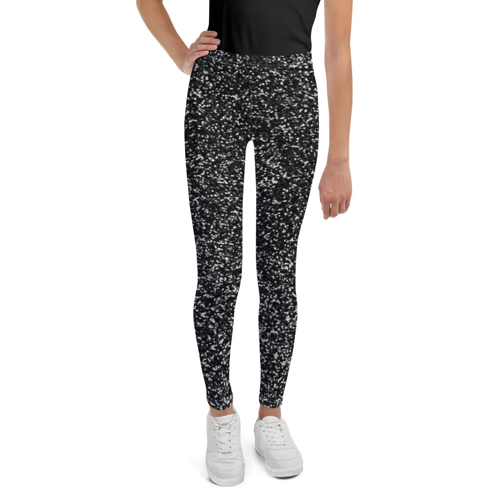 The Chakra Girl Black Glitter Legging