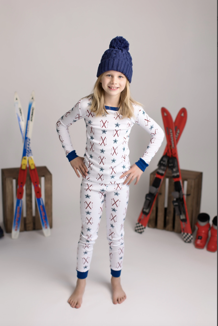 Organic Cotton Retro Ski PJ Set