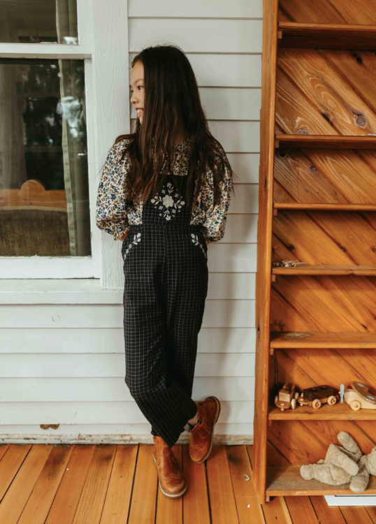 Lali Kids Embroidered Overalls