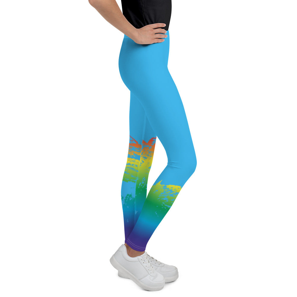 The Chakra Girl Aspen Maroon Bells Legging TEAL