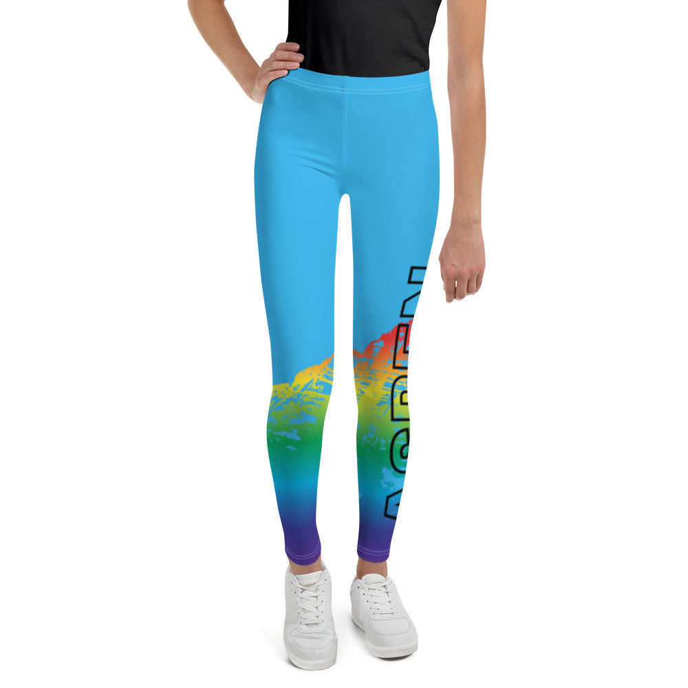 The Chakra Girl Aspen Maroon Bells Legging TEAL